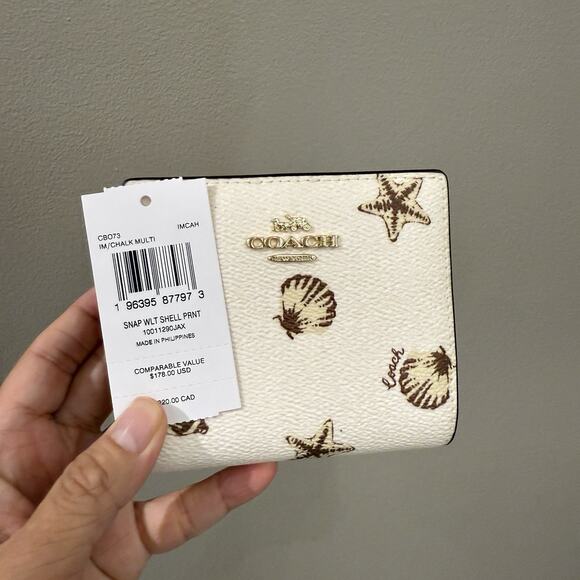 Coach CBO73 Snap Wallet Shell Print - Picture 10 of 10